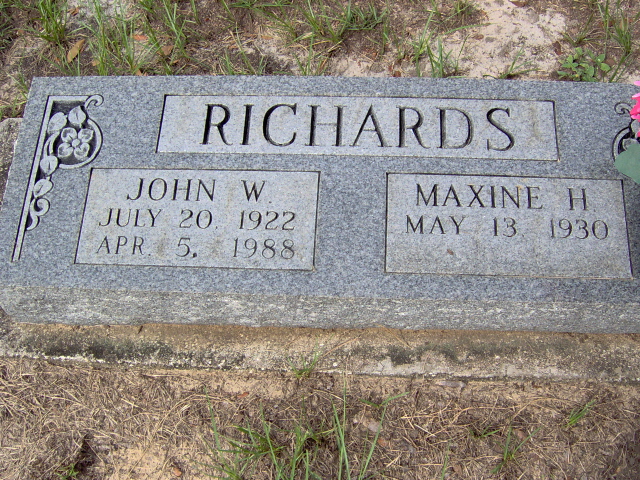 Headstone for Richards, John W.